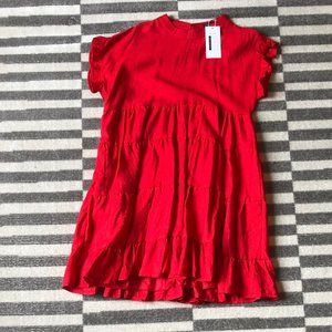 Red Babydoll Mini Dress